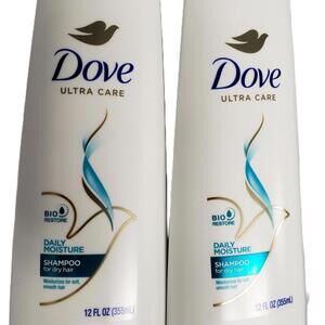 *Dove Ultra Care Daily Moisture Shampoo for Dry Hair, 12 oz ea (2 PACK)